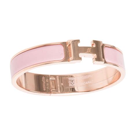 hermes pink bracelet|hermes rose gold bracelet.